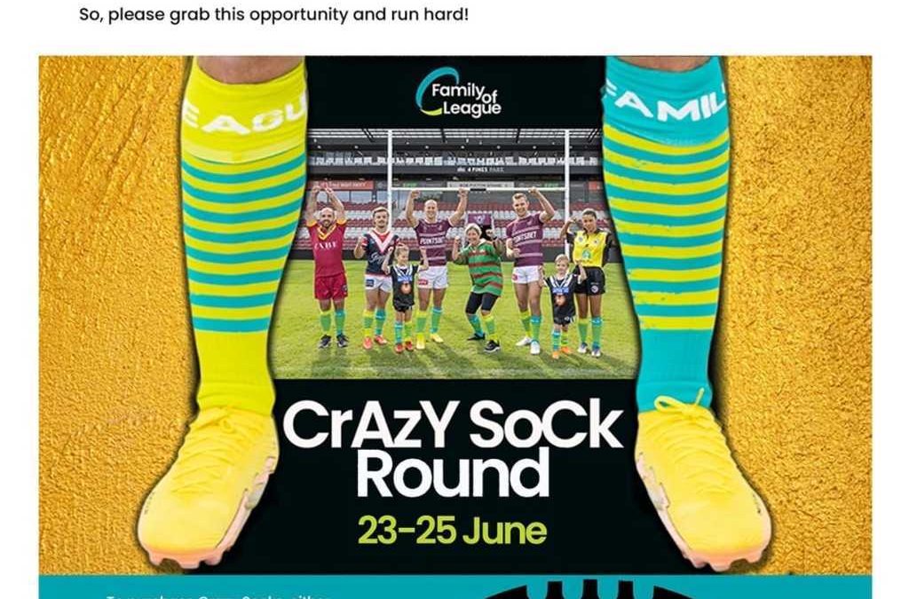 Crazy Sock Round – 23-25 June 2023