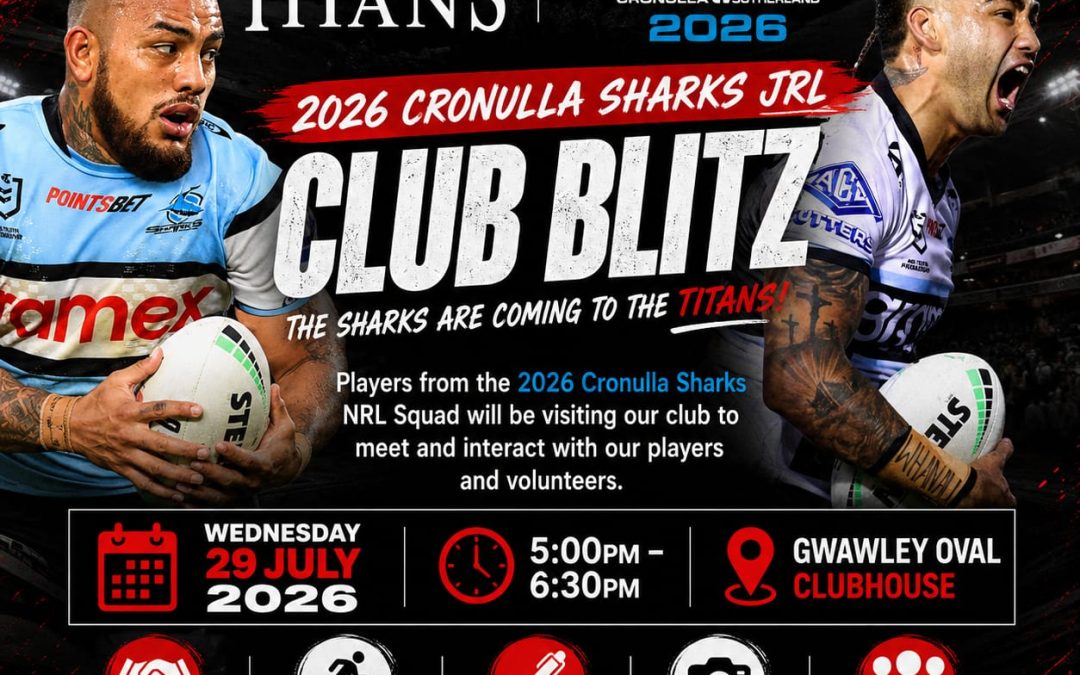 Sharks Club Blitz – 29 July 2026