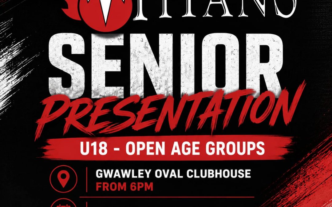 Senior Presentation – 8 August 2026